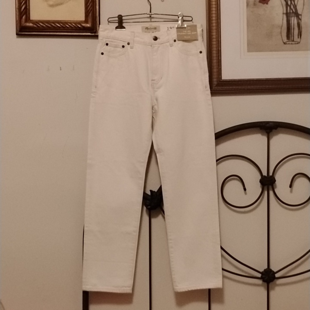 Madewell The 1991 Straight-leg Jean In Natural Wash Size 27x28 NWT